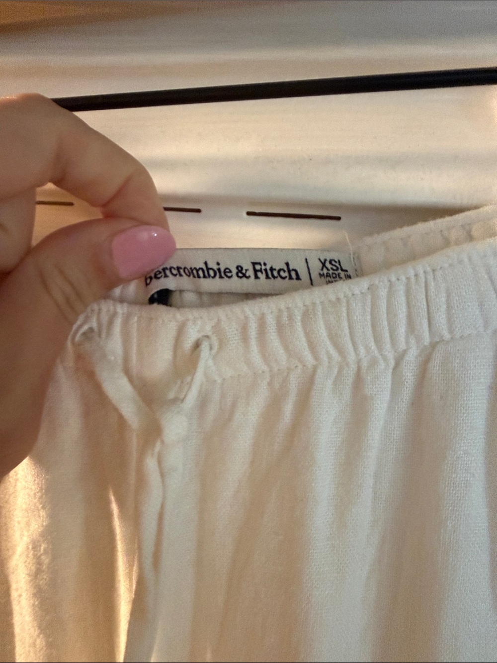 Abercrombie & Fitch Linen-Blend Wide Leg Pull on pants - Picture 4 of 6